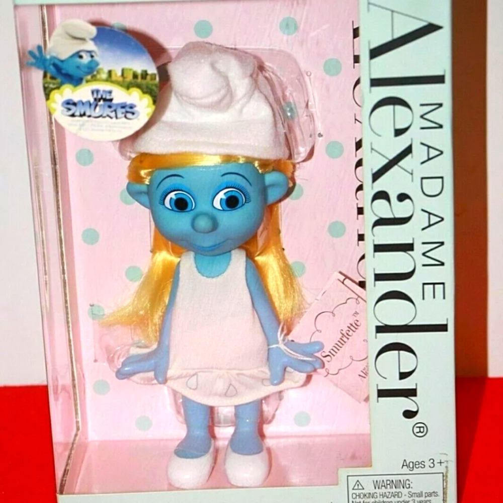 Smurfette 9" Doll Figure Toy Madame Alexander, The Smurfs **NEW